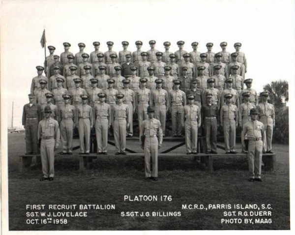 1958,MCRD Parris Island,Platoon 176