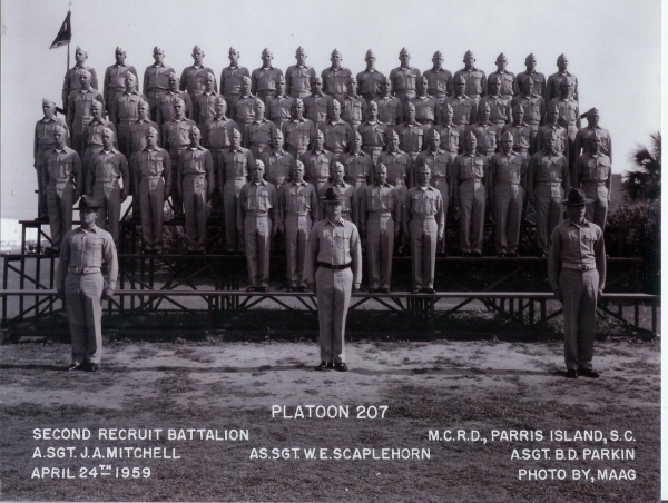 1959,MCRD Parris Island,Platoon 207