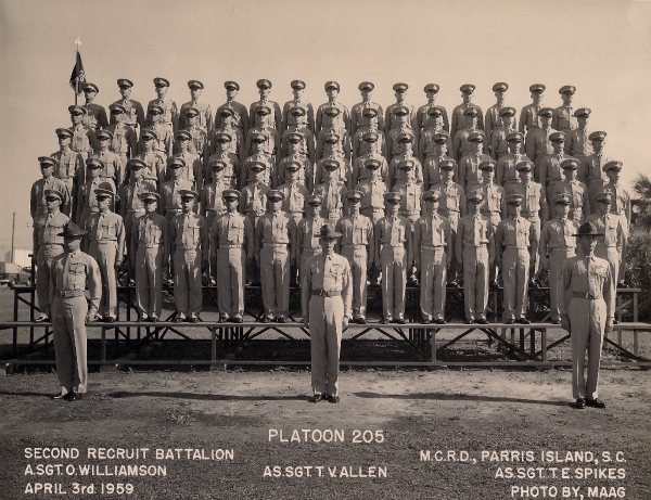 1959,MCRD Parris Island,Platoon 205