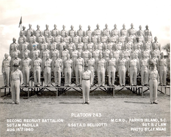 1960,MCRD Parris Island,Platoon 243