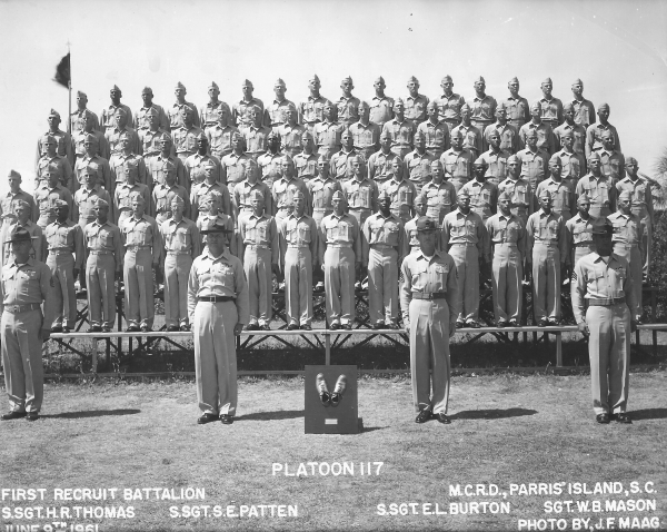 1961,MCRD Parris Island,Platoon 117
