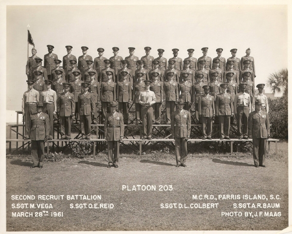 1961,MCRD Parris Island,Platoon 203