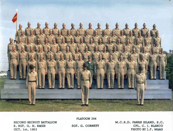 1962,MCRD Parris Island,Platoon 244