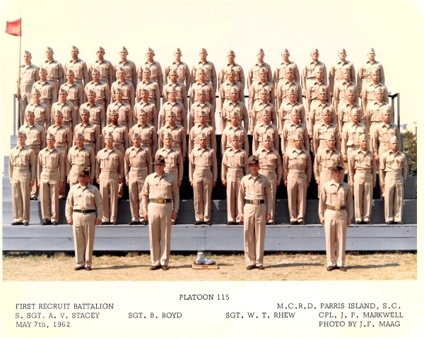 1962,MCRD Parris Island,Platoon 115