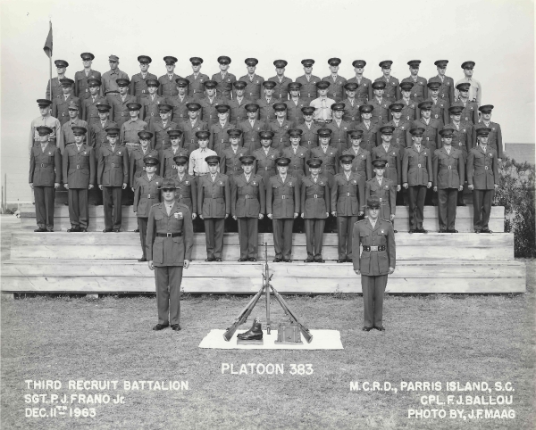 1963,MCRD Parris Island,Platoon 383