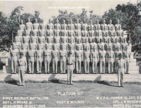 1965,MCRD Parris Island,Platoon 167