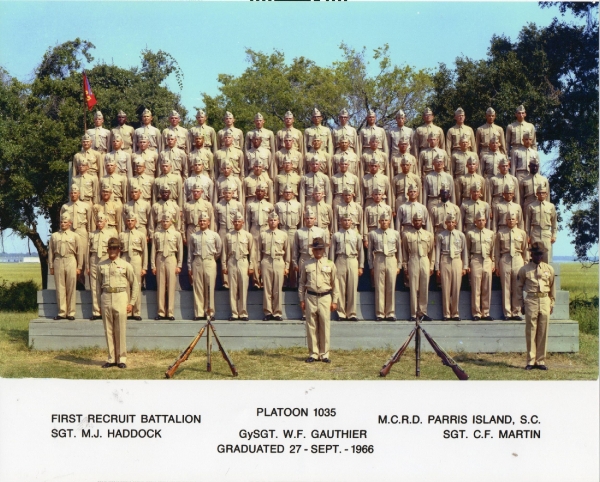 1966,MCRD Parris Island,Platoon 1035