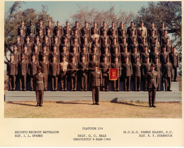 1966,MCRD Parris Island,Platoon 214