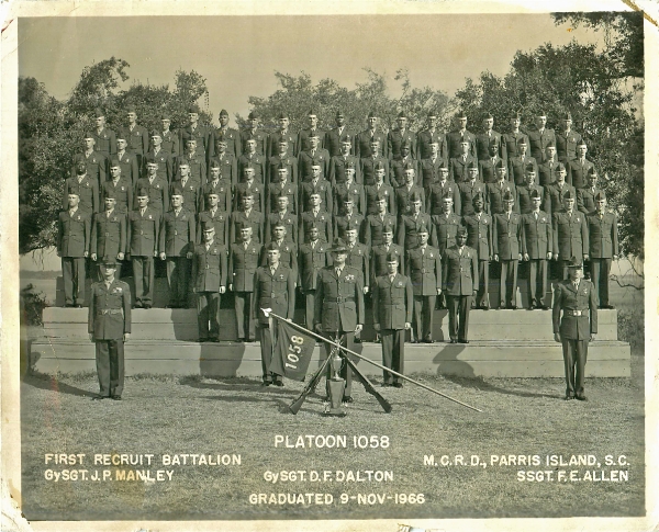 1966,MCRD Parris Island,Platoon 1058