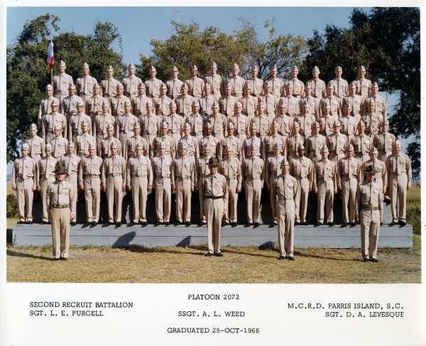 1966,MCRD Parris Island,Platoon 2072