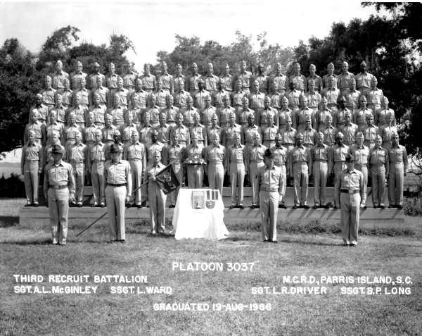 1966,MCRD Parris Island,Platoon 3037