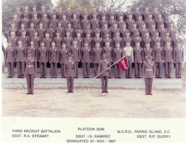 1967,MCRD Parris Island,Platoon 3046