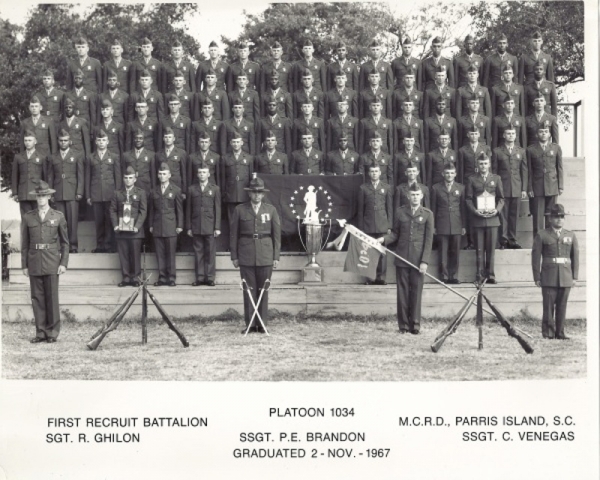 1967,MCRD Parris Island,Platoon 1034