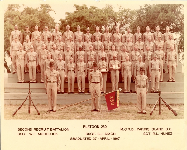 1967,MCRD Parris Island,Platoon 250