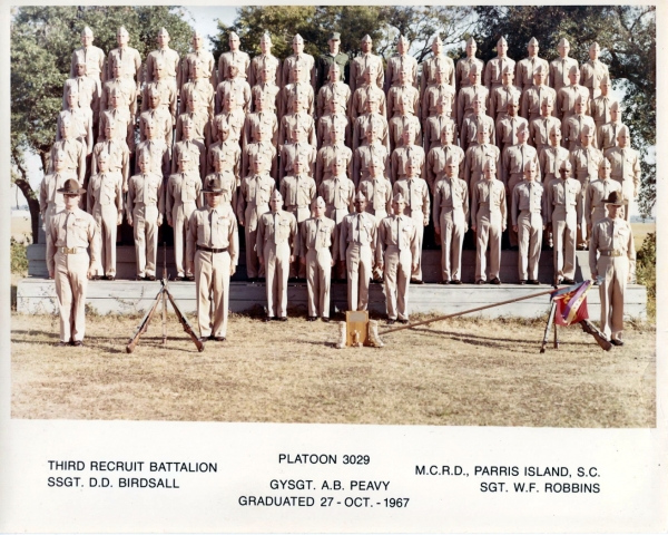 1967,MCRD Parris Island,Platoon 3029