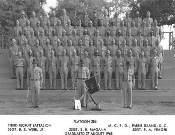 1968,MCRD Parris Island,Platoon 386