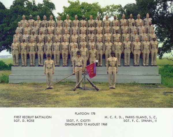 1968,MCRD Parris Island,Platoon 178