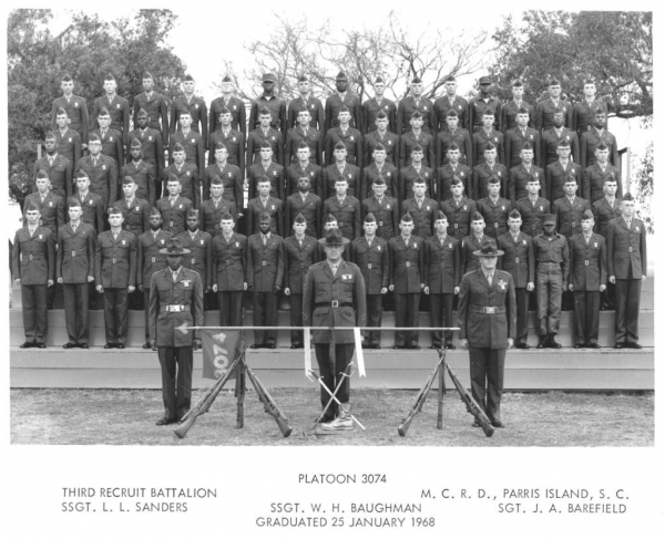 1968,MCRD Parris Island,Platoon 3074