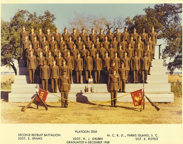 1968,MCRD Parris Island,Platoon 2035