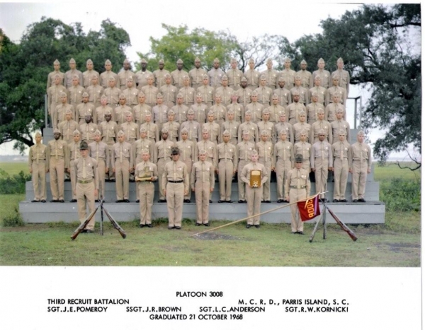 1968,MCRD Parris Island,Platoon 3008