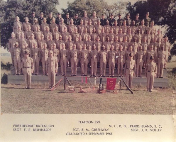 1968,MCRD Parris Island,Platoon 193