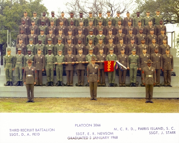 1968,MCRD Parris Island,Platoon 3066