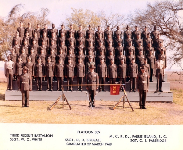 1968,MCRD Parris Island,Platoon 309