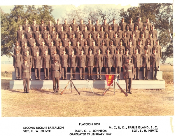 1969,MCRD Parris Island,Platoon 2053
