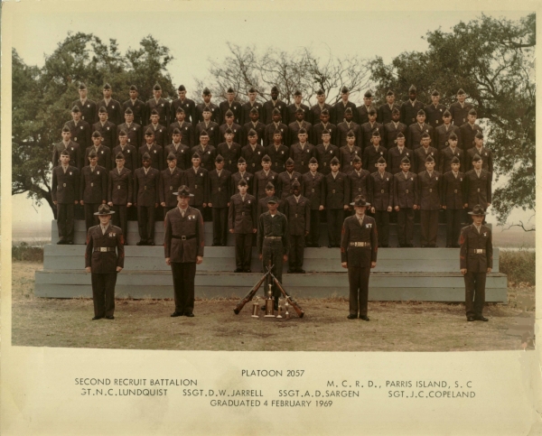 1969,MCRD PArris Island,Platoon 2057
