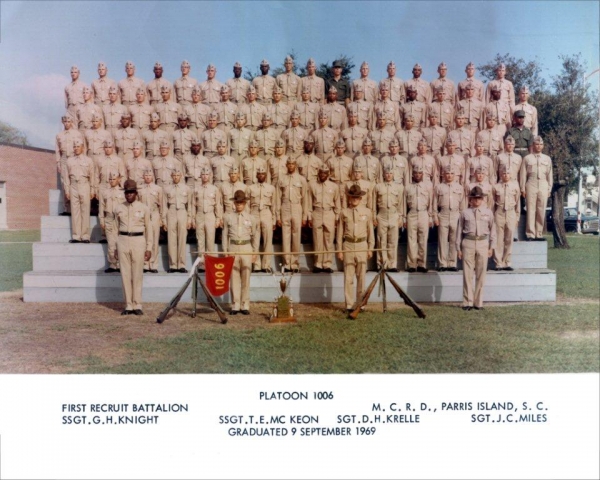 1969,MCRD Parris Island,Platoon 1006