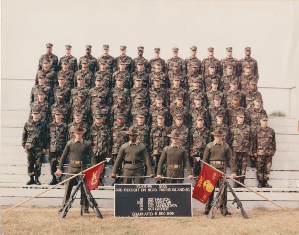 1996,MCRD Parris Island,Platoon 3163