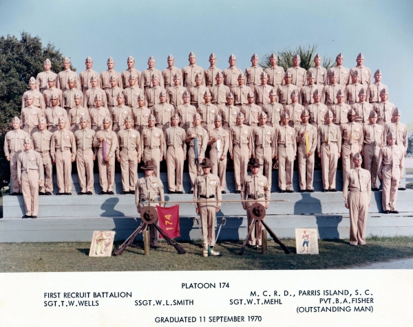 1970,MCRD Parris Island,Platoon 174