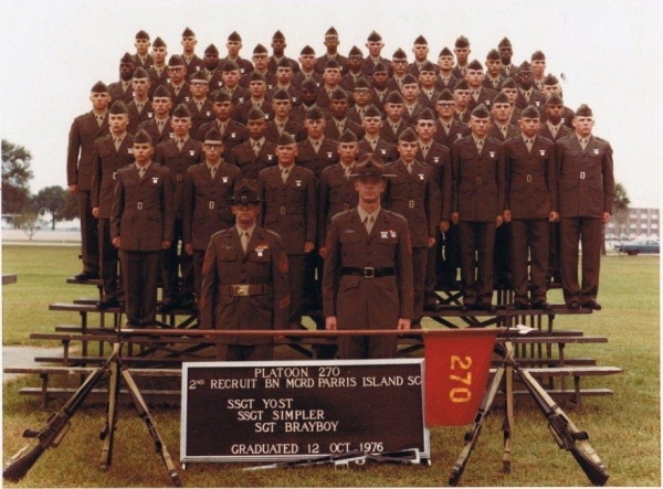 1976,MCRD Parris Island,Platoon 270