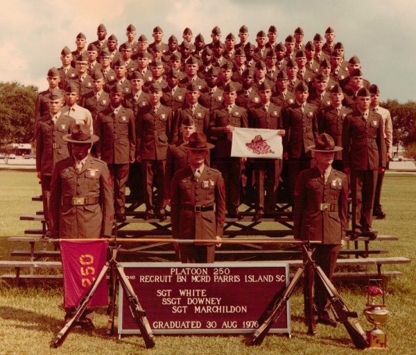 1976,MCRD Parris Island,Platoon 250