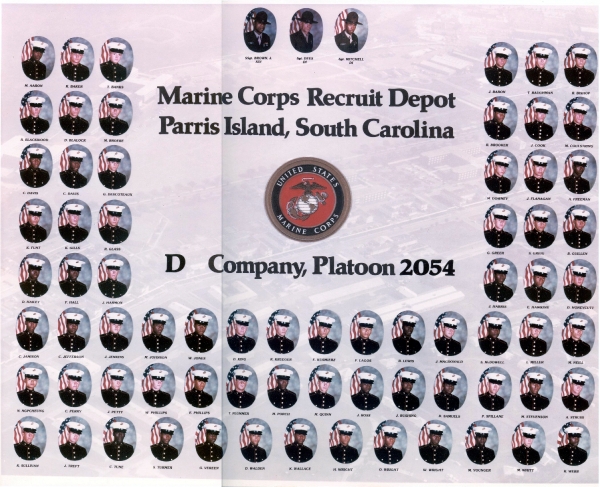 1980,MCRD Parris Island,Platoon 2054