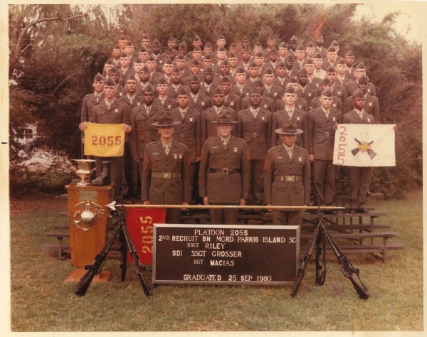 1980,MCRD Parris Island,Platoon 2055