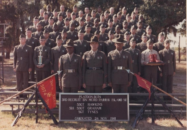 1981,MCRD Parris Island,Platoon 3074