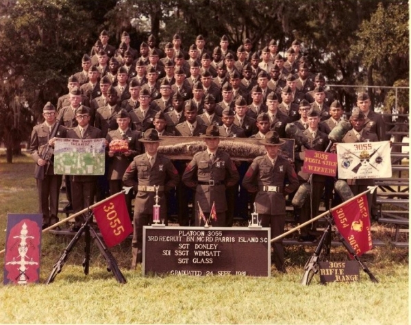 1981,MCRD Parris Island,Platoon 3055
