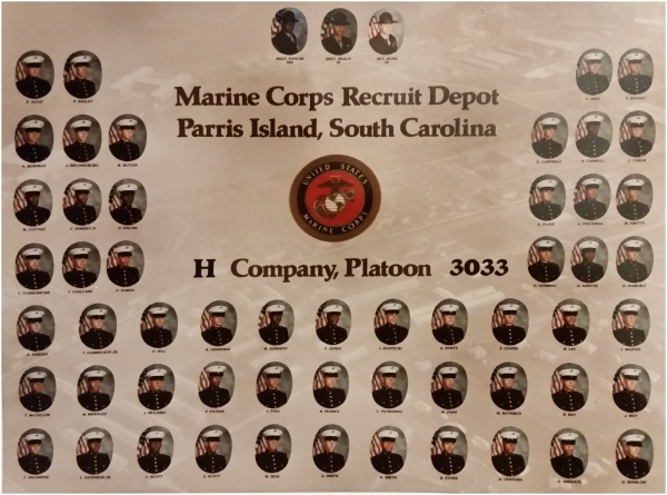 1982,MCRD Parris Island,Platoon 3033