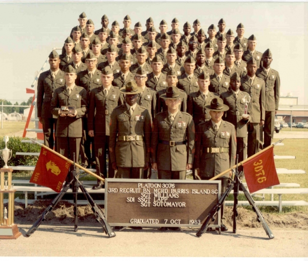 1983,MCRD Parris Island,Platoon 3076