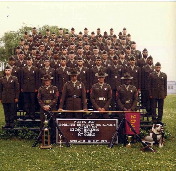 1983,MCRD Parris Island,Platoon 2042
