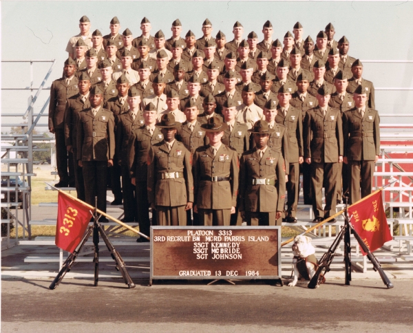 1980-89 MCRD Parris Island - 1984,MCRD Parris Island,Platoon 3313 - The