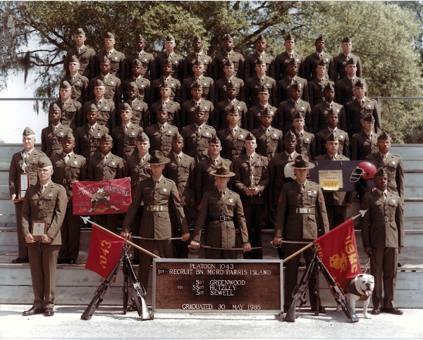 1985, MCRD Parris Island, Platoon 1043