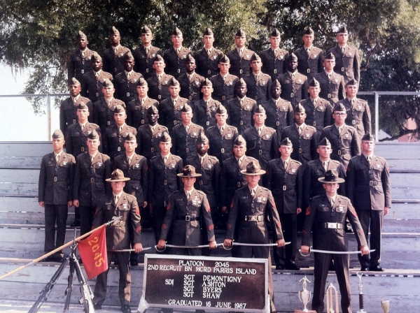 1987,MCRD Parris Island,Platoon 2045