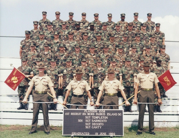 1992,MCRD Parris Island,Platoon 1058