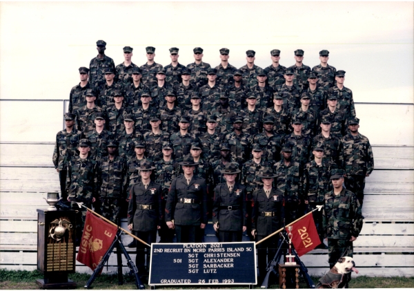 1993, MCRD Parris Island, Platoon 2021