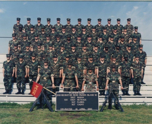 1993,MCRD Parris Island,Platoon 2034