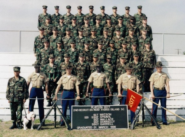 1996,MCRD Parris Island,Platoon 2077