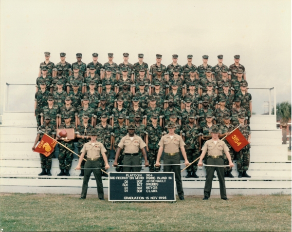 1996,MCRD Parris ISland,Platoon 3154
