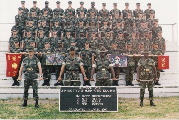 1997,MCRD Parris Island,Platoon 2034